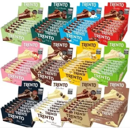Kit 12 Caixas Chocolate Trento Sortido – Diversos Sabores