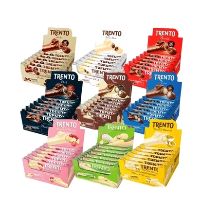 Kit 9 Caixas Chocolate Trento Sortido – Diversos Sabores